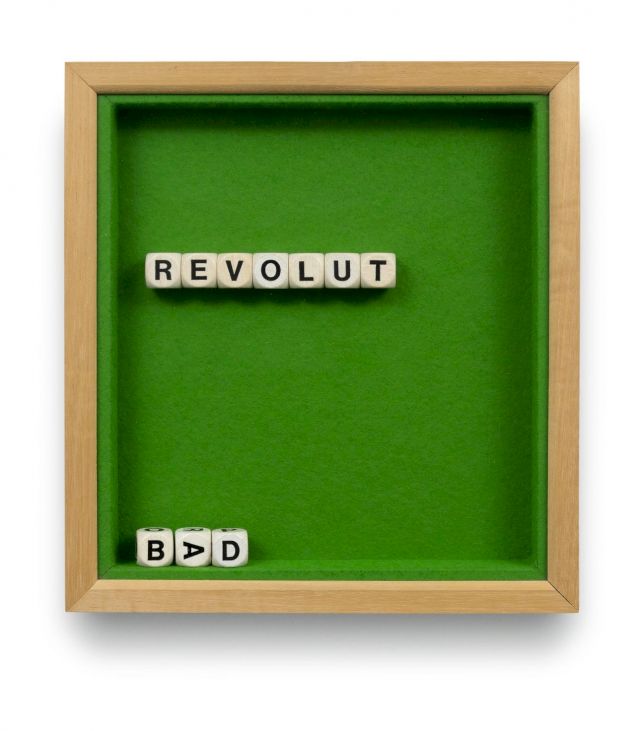 JOCHEN GERZ, Revolut…, 1971/1990. Courtesy Collection von Kelterborn, Frankfurt