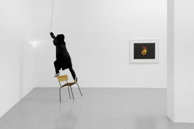 (l–r) MARIANA VASSILEVA, Treasure is Everywhere, 2009; TARYN SIMON, American Index, Smith&Wesson, 2007 (installation view). Courtesy von Kelterborn Collection, Frankfurt