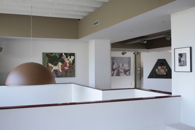 Exhibition XXH Temps 1,2024 Fondation Francès, Clichy: Agatoak Ronny Kowspi God of Love, Jean Rustin Encore une sale journée, Rashid Johnson Look at me, Sanne Sannes Extase ©Fondation Francès