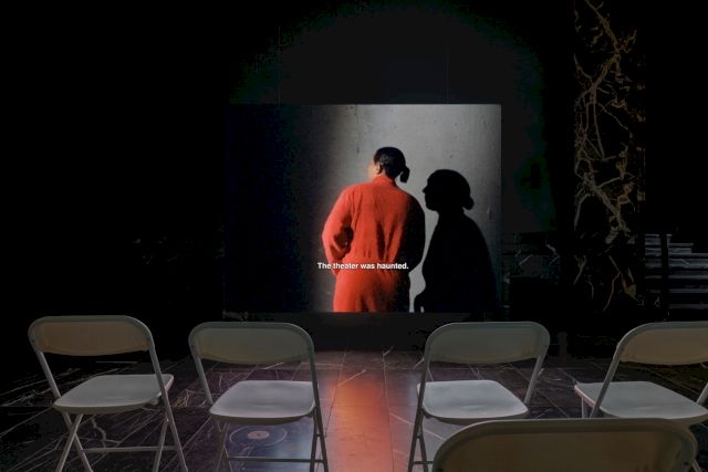 THEATER, Calla Henkel and Max Pitegoff, installation view, 2024. Photo: Stefan Korte.