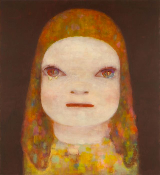 Yoshitomo Nara, Midnight Tears, 2023, Acryl auf Leinwand, 240.5 × 220 cm, Collection of the Artist © Yoshitomo Nara, courtesy Yoshitomo Nara Foundation