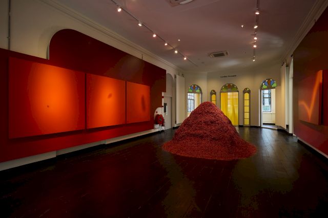 Exhibition: Dancing with the Cosmos: 3 Decades of Work from Kumari Nahappan, 2023. Photo: Courtesy The Private Museum, Singapore