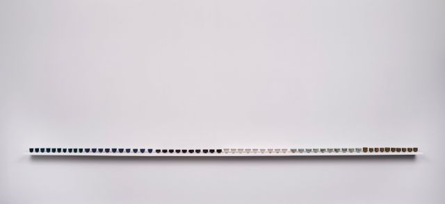 Kim Whye Kee 主人杯 (The Host’s Teacup) , 59 teacups made of Singapore clay, Dimensions variable, 2024. Photos: Courtesy of The Private Museum Singapore