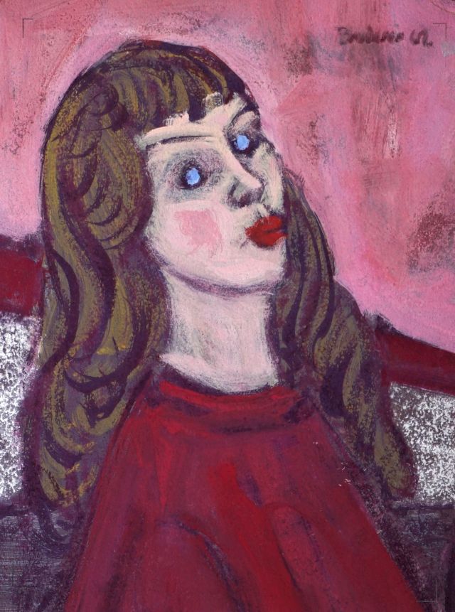 Otto Bruderer, ‚Kinofratz', 30 x 22 cm, 1961. Photo: Courtesy of Durchgang Gallery