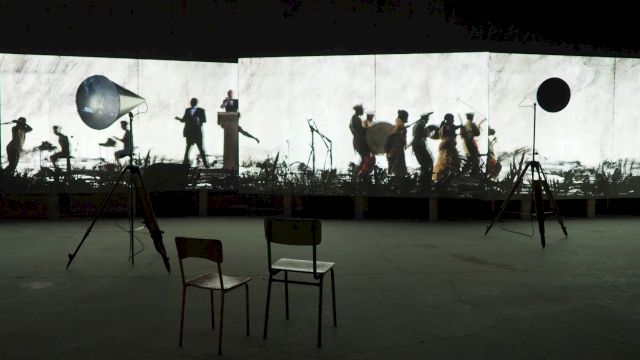 William Kentridge, 'More Sweetly Play the Dance', Site Specific. © Fundació Sorigué, 2021