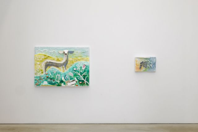 Installation view, solo exhibition by Lin May Saeed, 'The Herd at the Watering Hole', 11 May - 24 August 2025. Photo by Peter Cox