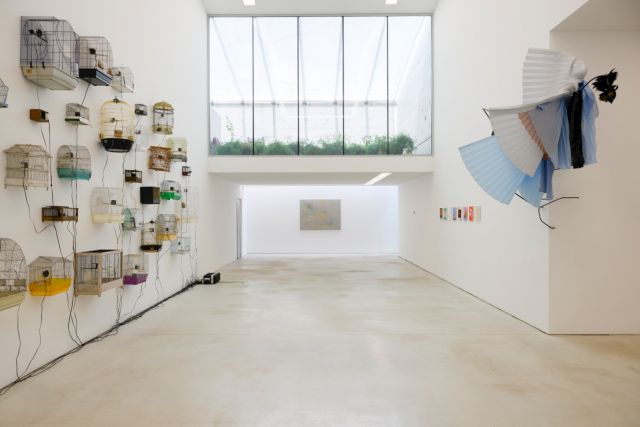 Installation view, group exhibition 'Spark Birds & the Loneliness of Species', 14 May – 3 December 2023. Photo by Peter Cox