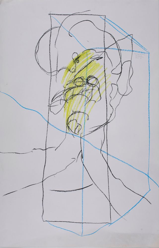 Martina Kügler, Wax Pencil on Paper. © A Private Collection