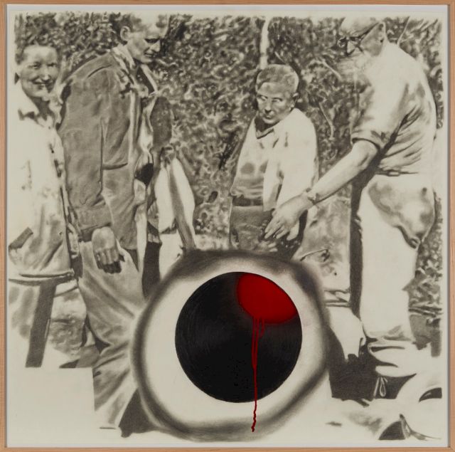 Paris Giachoustidis, 'We found a red planet in a black hole'. Courtesy of A Private Collection.