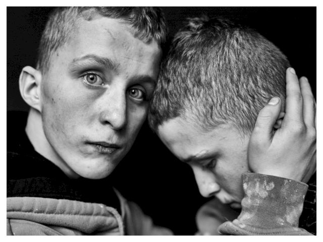 Zuza Krajewska, 'Adrian i Andrzej Bliźniaki Przytulanie'. Courtesy of A Private Collection