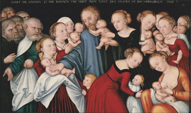 Lucas Cranach the Elder, Jesus blesses the Children, 1546, 71 x 122 cm, Würth Collection, Inv. 10816, Old Masters in the Würth Collection, Photo: Würth