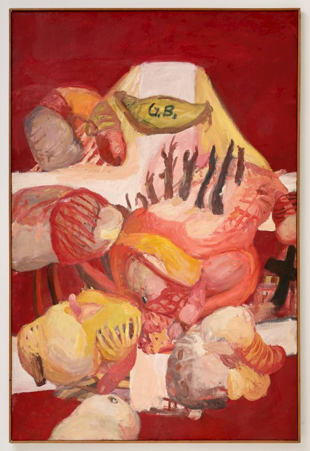 Georg Baselitz, 'Kreuz', 1964, Oil on Canvas, 195 x 130 cm. © Georg Baselitz 2026. Photo: Filipe Braga
